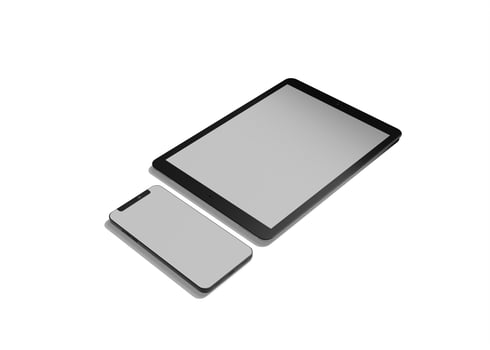 Mobile and tablet mockup photo