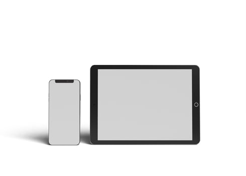 Mobile and tablet mockup photo