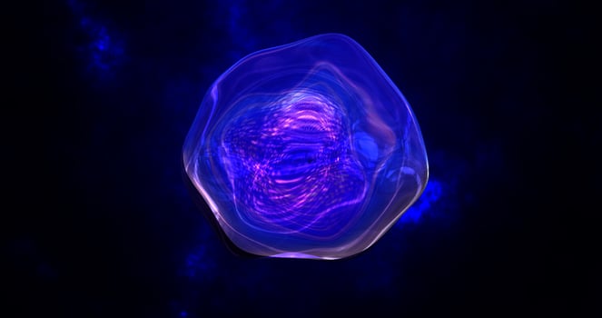 Abstract round blue sphere liquid iridescent soap bubble futuristic, abstract background. Video 4k, motion design photo