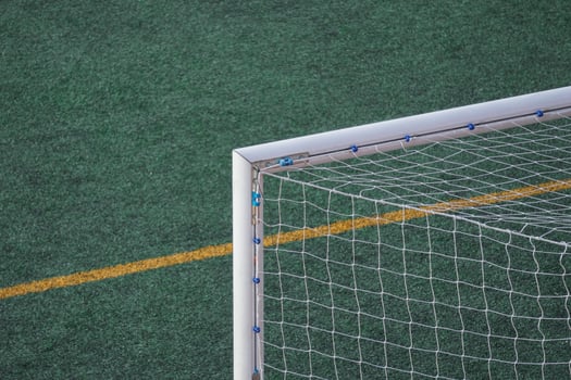 soccer goal sports equipment in the stadium photo