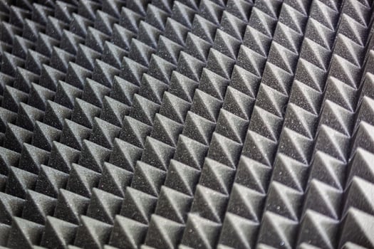 Professional black soundproofing with pattern. Texture. Background. Template. Horizontal High quality photo