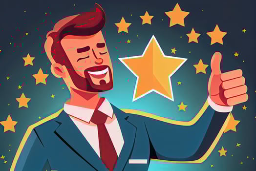 Appreciate high performance employee, good job or praising success staff, recognition or congratulation concept photo