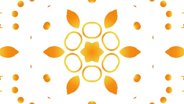 3D illustration of multicolored shiny kaleidoscope ornament photo