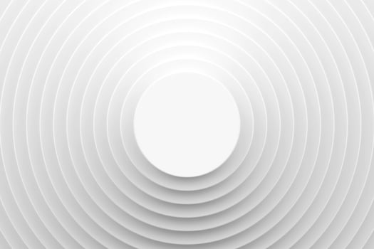 3d render texture with circle parts rotation. Spiral surface concept. 3d white circles. abstract pattern for web template background, brochure cover or app. Geometric 3D rendering photo