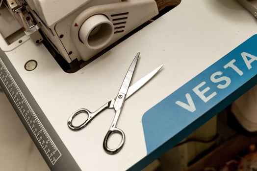 scissors on a white background photo
