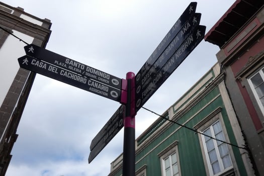 Tourist directions inside the city photo