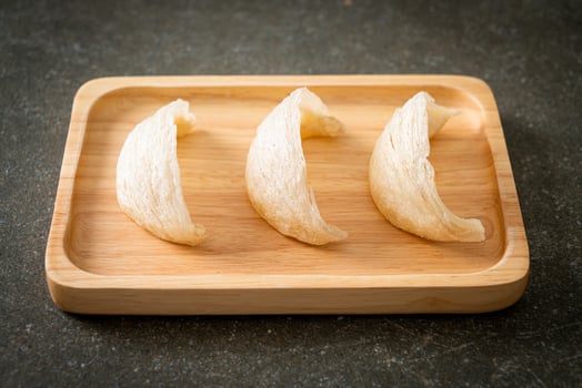Fresh edible bird's nest or Swallow nest raw material cuisine expensive food for healthy photo