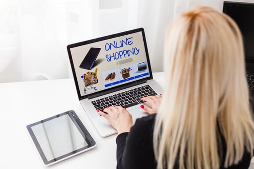 E-shopping Online Business Promotion Shopaholic Concept photo