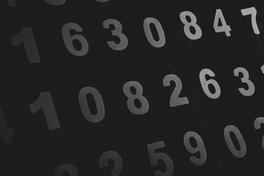 Background of numbers. from zero to nine. Finance data concept. Mathematic. Seamless pattern with numbers. financial crisis concept. Business success. photo