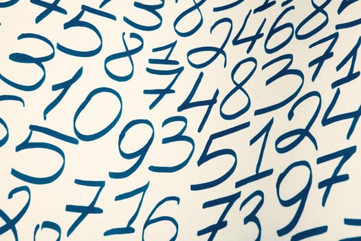 Background of numbers. from zero to nine. Finance data concept. Mathematic. Seamless pattern with numbers. financial crisis concept. Business success. photo