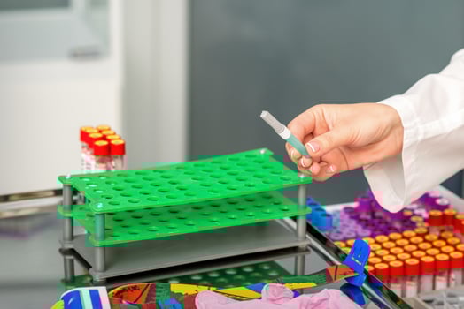 Prepare tools for blood sampling photo