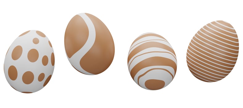 gold egg falling easter 3d render illustration photo