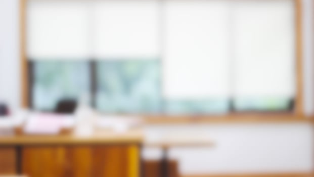 Photo of an office with a blurred background with its facilities