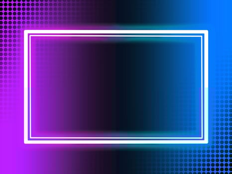 Neon Background with Frame Illustration photo