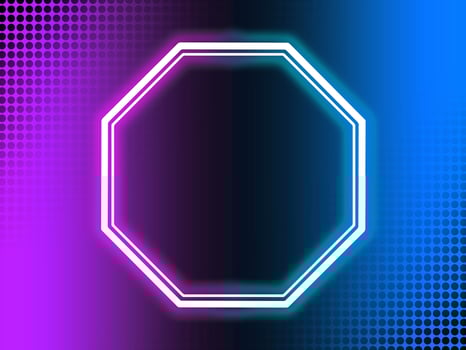 Neon Background with Frame Illustration photo