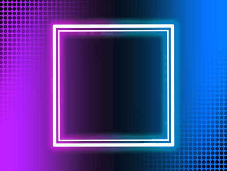 Neon Background with Frame Illustration photo