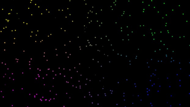 Colorful dot circle in gradient photo