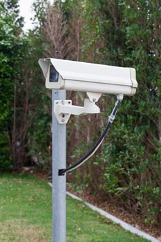 CCTV camera pole photo