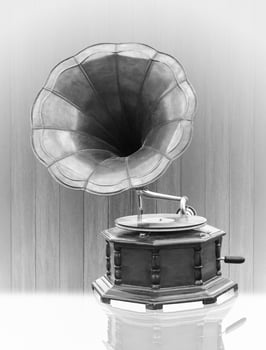 Vintage old Gramophone photo