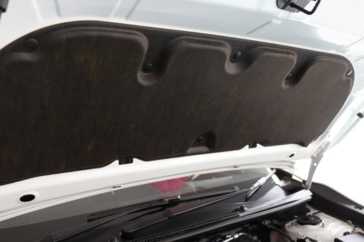 Car hood heat shield photo