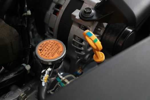 Coolant filler cap, car cooling system photo