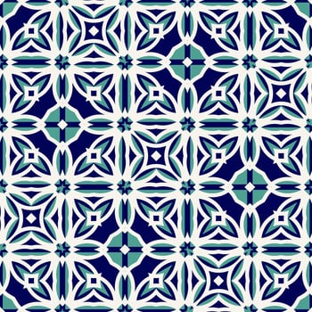 Oriental traditional pattern. Repeated maroccan crosses mosaic tiles. Lantern shapes motif. Tracery window wallpaper. Arabesque digital paper, textile print. Seamless surface design photo
