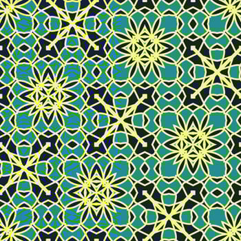 Oriental traditional pattern. Repeated maroccan crosses mosaic tiles. Lantern shapes motif. Tracery window wallpaper. Arabesque digital paper, textile print. Seamless surface design photo