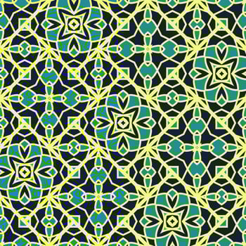 Oriental traditional pattern. Repeated maroccan crosses mosaic tiles. Lantern shapes motif. Tracery window wallpaper. Arabesque digital paper, textile print. Seamless surface design photo