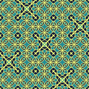 Oriental traditional pattern. Repeated maroccan crosses mosaic tiles. Lantern shapes motif. Tracery window wallpaper. Arabesque digital paper, textile print. Seamless surface design photo