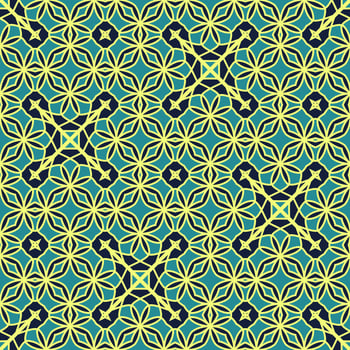 Oriental traditional pattern. Repeated maroccan crosses mosaic tiles. Lantern shapes motif. Tracery window wallpaper. Arabesque digital paper, textile print. Seamless surface design photo