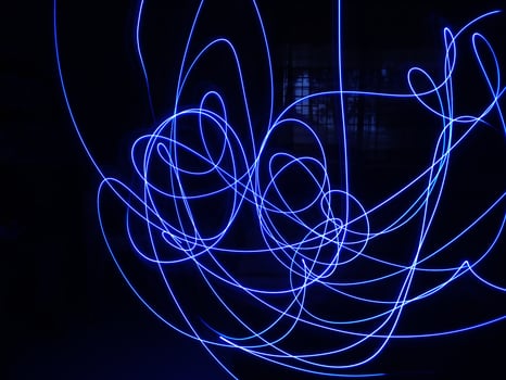 Blue light wallpaper. Abstract blue light wallpaper and background. Abstract light background. photo