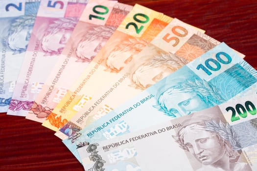 Brazilian money a business background photo