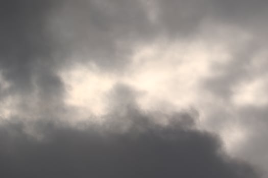 Stormy weather and dark clouds photo
