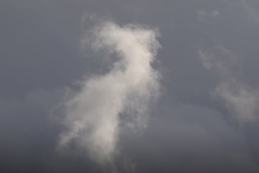 Stormy weather and dark clouds photo