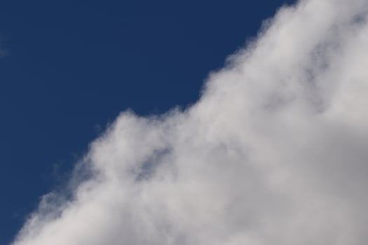 Clear blue sky and white clouds photo