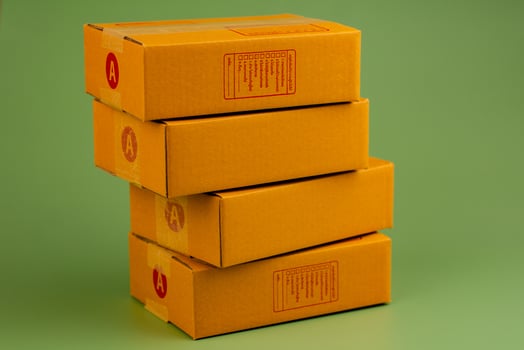 carton box delivery drum parcel box brown box photo