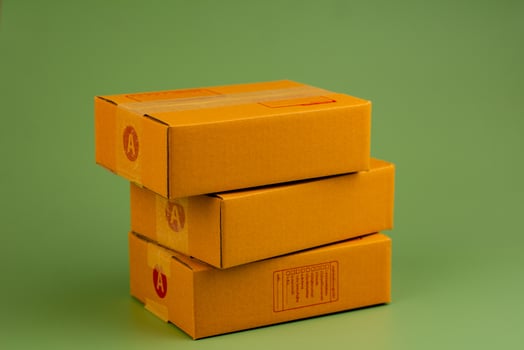 carton box delivery drum parcel box brown box photo