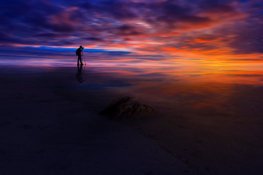 Beautiful morning view indonesia. Panorama Landscape paddy fields with beauty color and sky natural light photo