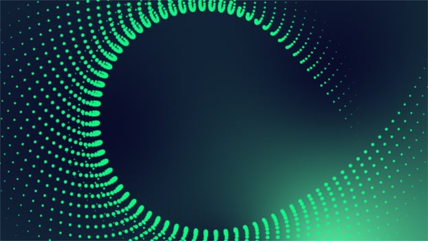 Green Dotted in a row Background. photo