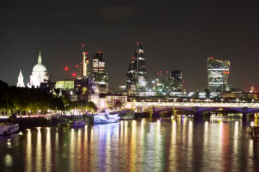 london city skyline river thames photo