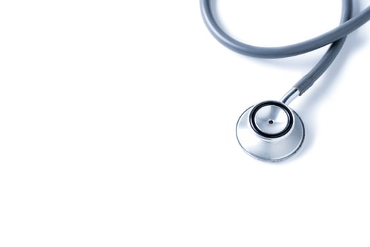 stethoscope isolated on white background photo