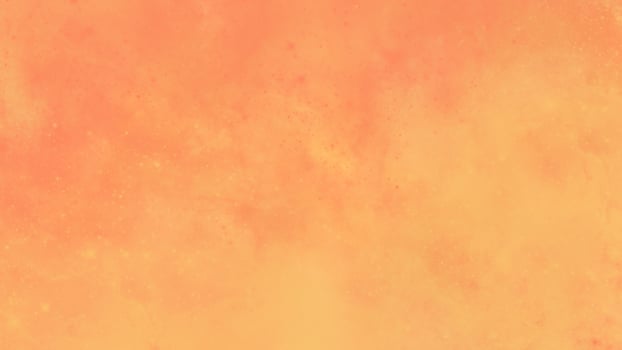 Watercolor bleed and fringe with vibrant distressed grunge texture, Colorful watercolor background. Beautiful sunset sky with puffy clouds in bright rainbow colors of orange yellow photo