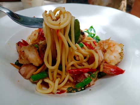 shrimp Spaketty, spaghetti photo