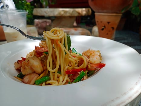 shrimp Spaketty, spaghetti photo