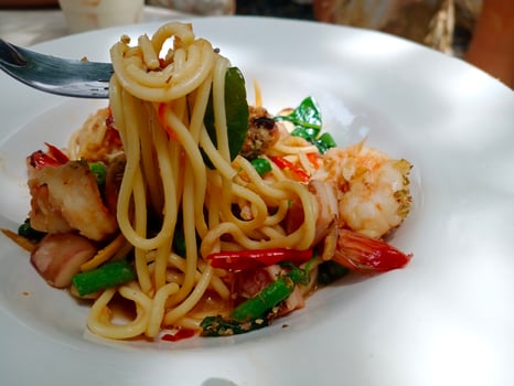 shrimp Spaketty, spaghetti photo