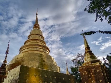 Wat Phra Singh Temple in Chiang Mai Province ,Thailand, Asia photo
