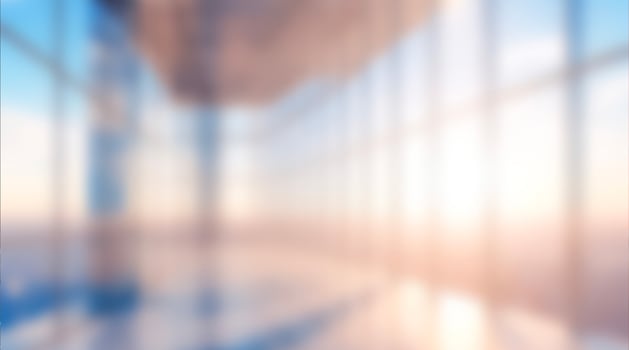 Empty corridor hallway of modern white office building room with glass entrance door business blur background, corridor in a bright room, empty space photo