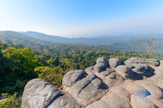 rock and landscape in Phu Hin Rong Kla National Park photo