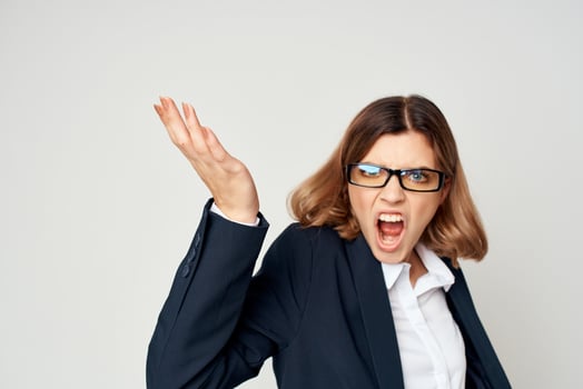 Business woman in suit work official self-confidence manager photo