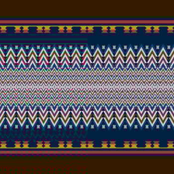 Ikat geometric folklore ornament. Tribal ethnic texture. Seamless striped pattern in Aztec style. Figure tribal embroidery. Indian, Scandinavian, Gyp sy, Mexican, folk pattern. Seamless pattern fab photo